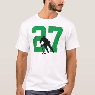 Aangepast aangepast Groen aantal aangepaste Hockey T-shirt