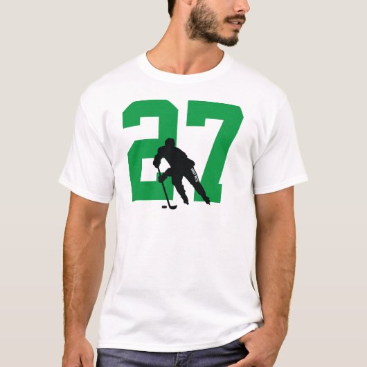 Aangepast aangepast Groen aantal aangepaste Hockey T-shirt (Voorkant)