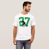 Aangepast aangepast Groen aantal aangepaste Hockey T-shirt (Voorkant volledig)