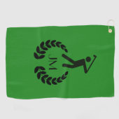 Aangepast aangepast groen bos golfhanddoek (Horizontaal)