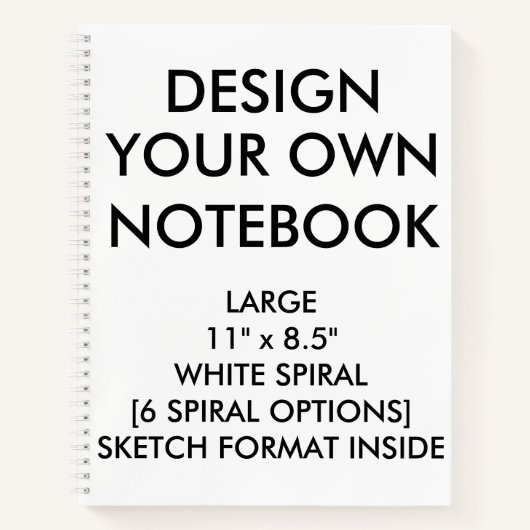 Aangepast, aangepast, groot, bLANK SKETCH-notebook Notitieboek (Voorkant)