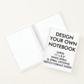 Aangepast, aangepast, groot, bLANK SKETCH-notebook Notitieboek (Binnen)