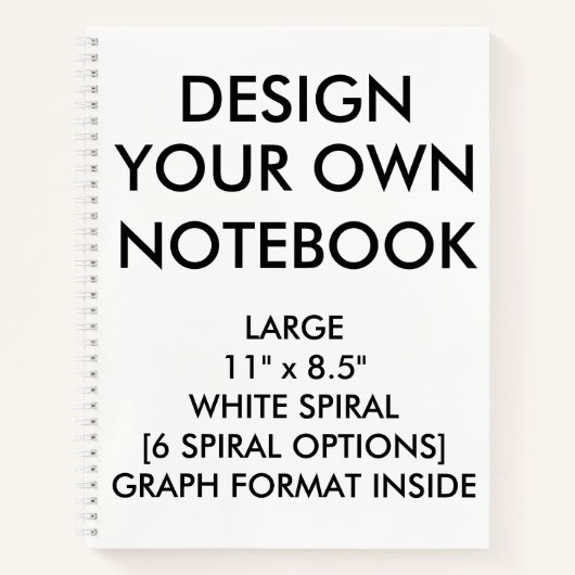 Aangepast, aangepast, groot GRAPH-notebook Notitieboek (Voorkant)