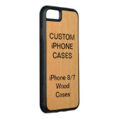 Aangepast aangepast Hoesje voor Cherry Wood iPhone (Rechts)