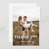 Aangepast aangepast huwelijk bedankkaart (Voorkant / Achterkant)