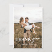 Aangepast aangepast huwelijk bedankkaart (Voorkant)