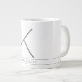 Aangepast aangepast Initiaal Grote gigantische gig Grote Koffiekop (Voorkant rechts)