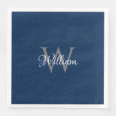 Aangepast, aangepast Initiaal-script monogram Servet (Voorkant)