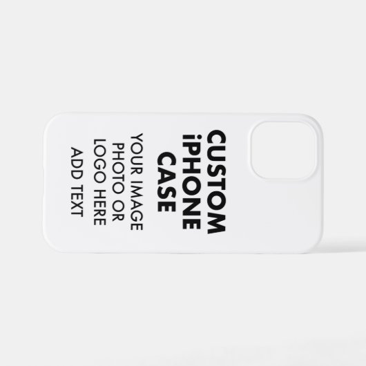 Aangepast aangepast iPHONE 12 MINI BUDGET HOESJE iPhone Hoesje (Achterkant horizontaal)