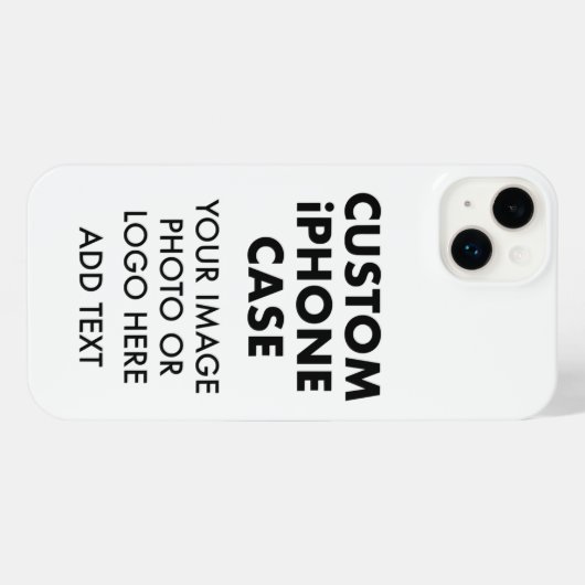 Aangepast aangepast iPHONE 14 PLUS BUDGET HOESJE (Achterkant horizontaal)