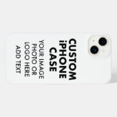 Aangepast aangepast iPHONE 14 PLUS BUDGET HOESJE iPhone Hoesje (Achterkant horizontaal)