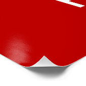 Aangepast aangepast kalm houden en doorgaan poster (Hoek)