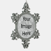 Aangepast aangepast kerstfotoornament tin sneeuwvlok ornament (Links)