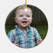 Aangepast aangepast kerstrenrendierprogramma voor  keramisch ornament (Achterkant)