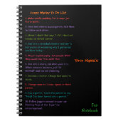 Aangepast aangepast Kinder object aanbieden Notiti Notitieboek (Voorkant)