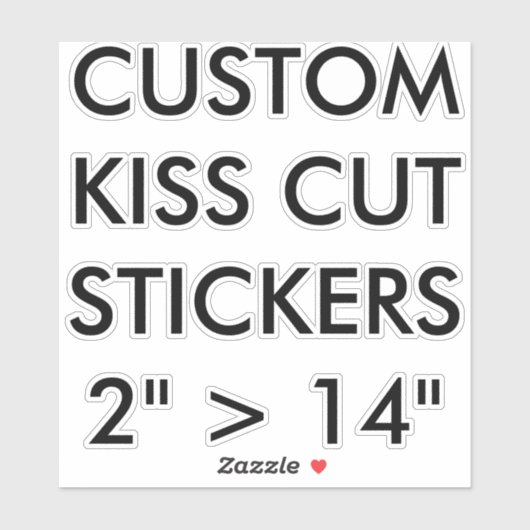 Aangepast aangepast KISS CUT STICKERS 6-inch x6-ME (Vel)