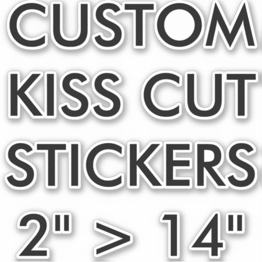 Aangepast aangepast KISS CUT STICKERS 6-inch x6-ME (Voorkant)