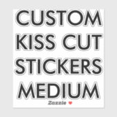 Aangepast aangepast KISS CUT STICKERS 6-inch x6-ME (Vel)