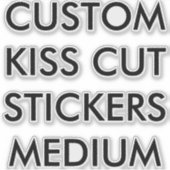 Aangepast aangepast KISS CUT STICKERS 6-inch x6-ME (Voorkant)