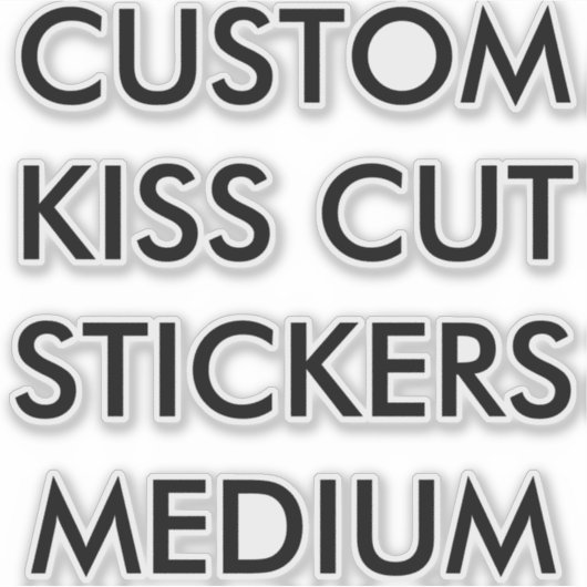Aangepast aangepast KISS CUT STICKERS 6-inch x6-ME (Voorkant)
