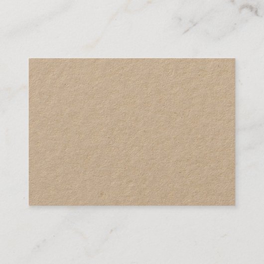 Aangepast aangepast KRAFT 3,5-inch x2,5-inch Visit Visitekaartje (Achterkant)