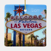 Aangepast aangepast Las Vegas Keramisch Ornament (Achterkant)
