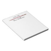 Aangepast aangepast lesmateriaal roze potlood note notitieblok (Schuin)