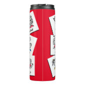 Aangepast, aangepast, maak je eigen familie collag thermosbeker (Achterkant)