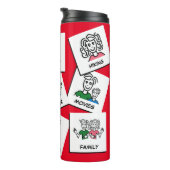 Aangepast, aangepast, maak je eigen familie collag thermosbeker (Geroteerd rechts)