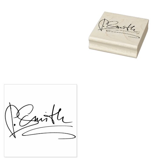 Aangepast, aangepast medium voor speciale handteke rubberstempel (Gestempeld)