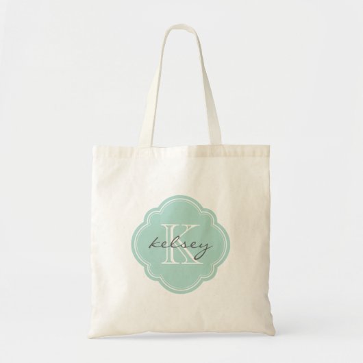 Aangepast aangepast monogram tote bag (Voorkant)