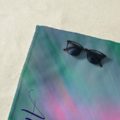 Aangepast aangepast noordelijk licht Bachelorette Strandlaken (In situ)