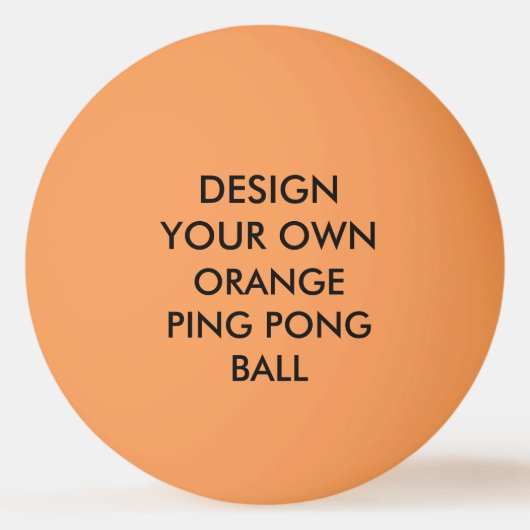 Aangepast aangepast ORANJE pingpongbal (Voorkant)