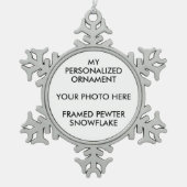 Aangepast aangepast ORNAMENT SNOWFLAKE FOTO (Voorkant)