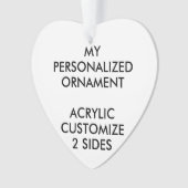 Aangepast, aangepast ORNAMENT voor HARTACRYLISCHE  (voorkant)