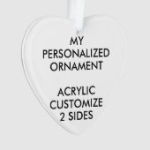 Aangepast, aangepast ORNAMENT voor HARTACRYLISCHE  (voorkant)