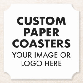 Aangepast aangepast PAPIER-ONDERZETTER (6) 4-INCH  Kartonnen Onderzetters