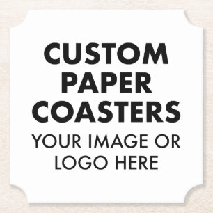 Aangepast aangepast PAPIER-ONDERZETTER (6) 4-INCH  Kartonnen Onderzetters