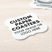 Aangepast aangepast PAPIER-ONDERZETTER (6) BRACKET Kartonnen Onderzetters (Gekanteld)