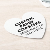 Aangepast aangepast PAPIER-ONDERZETTER (6-inch HAR Kartonnen Onderzetters (Gekanteld)