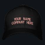 Aangepast aangepast Pet voor geborduurde tekst Bas<br><div class="desc">Kies lettertypen en kleur - Ontwerp uw eigen eenvoudig gepersonaliseerde promotionele geborduurde honkbal Petten met aangepaste tekst - Voeg Jouw tekst toe - Naam - Bedrijf / nummer / letter / slogan - Tagline / of Website, Telefoon, E-mail, Social Media Handle / Meer - Kies uw kleur / maat /...</div>