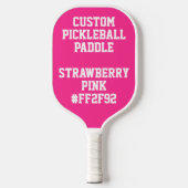 Aangepast aangepast PICKLEBALL PADDLE - PINK (Voorkant)