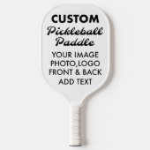 Aangepast aangepast PICKLEBALPADDLE leeg, WIT Pickleball Paddle (Voorkant)