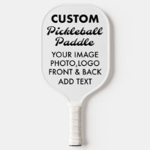 Aangepast aangepast PICKLEBALPADDLE leeg, WIT