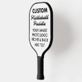 Aangepast aangepast PICKLEBALPADDLE leeg, ZWART Pickleball Paddle (Links)