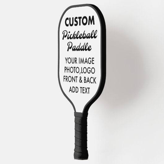 Aangepast aangepast PICKLEBALPADDLE leeg, ZWART Pickleball Paddle (Links)