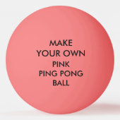 Aangepast aangepast PINK Ping Pong Ball (Voorkant)