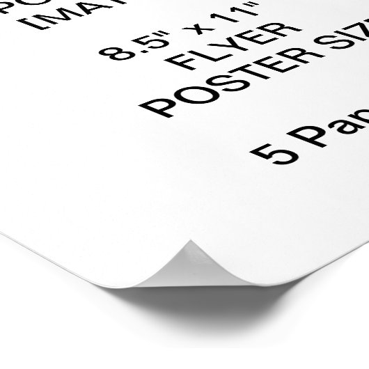 Aangepast, aangepast Poster met 8,5 x11 inch voord (Hoek)