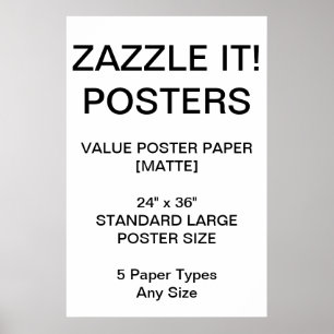 Aangepast, aangepast Poster voor 24 x 36-inch voor