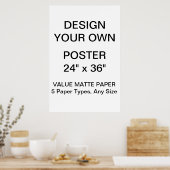 Aangepast, aangepast Poster voor 24 x 36 inch voor (Keuken)